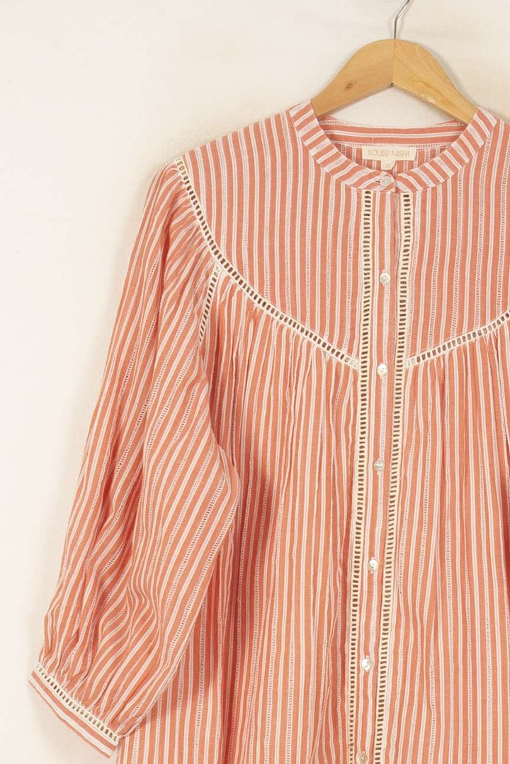 Robe Courte Rose et Blanche - Taille S/36 de la marque Louise Misha | PARAD55995 - Vendu par Paradigme - Image 3