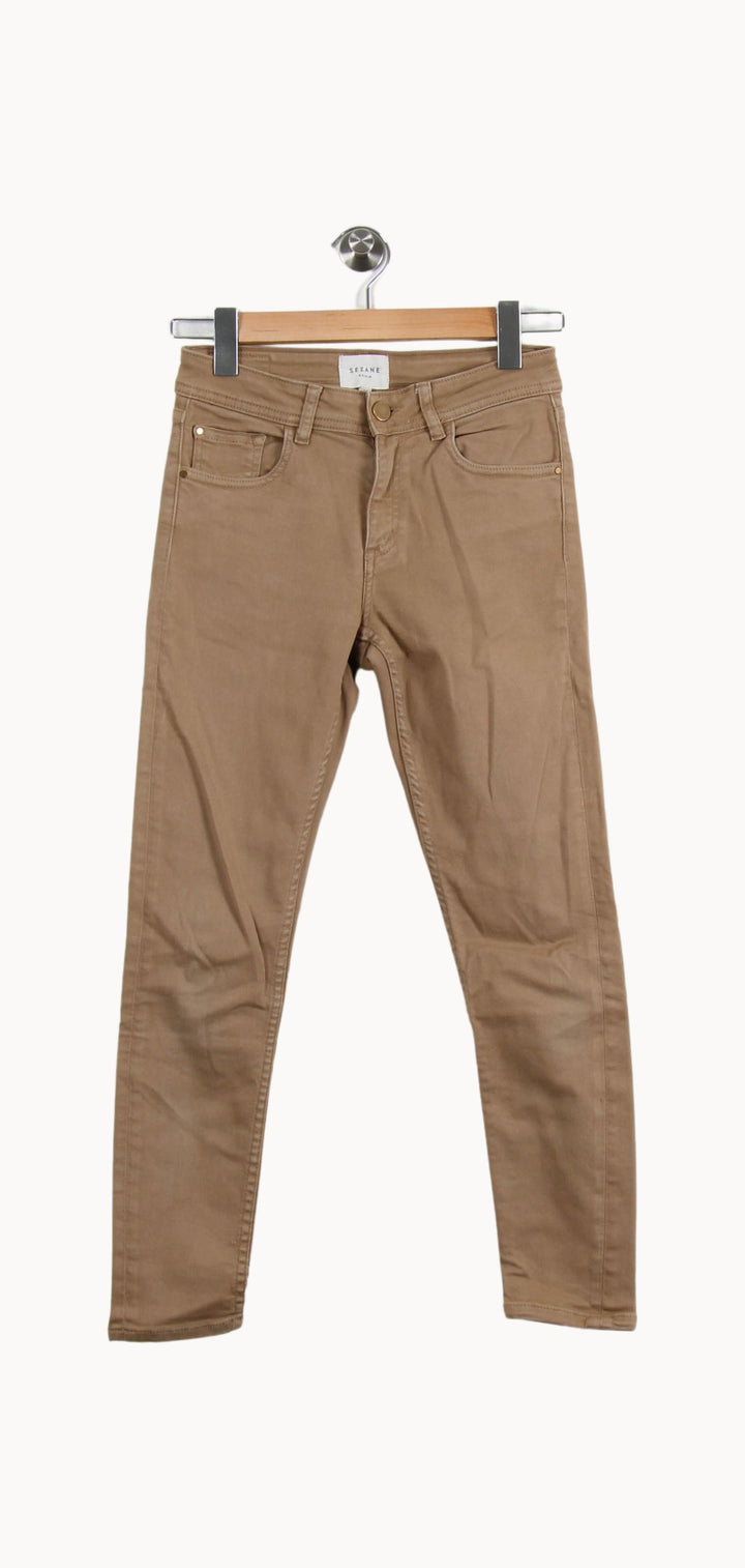 Jean Beige - Taille XS/34 de la marque Sézane | PARAD55996 - Vendu par Paradigme - Image 2
