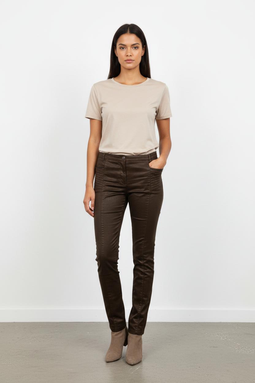 Pantalon Slim Marron - Taille S/36