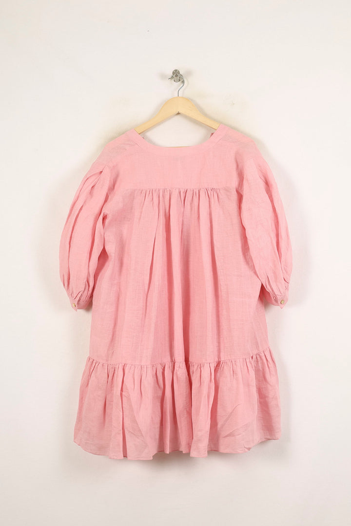Robe Courte Rose - Taille XL/42 de la marque Sandro | PARAD56010 - Vendu par Paradigme - Image 4