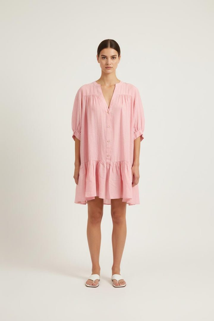 Robe Courte Rose - Taille XL/42 de la marque Sandro | PARAD56010 - Vendu par Paradigme - Image 1