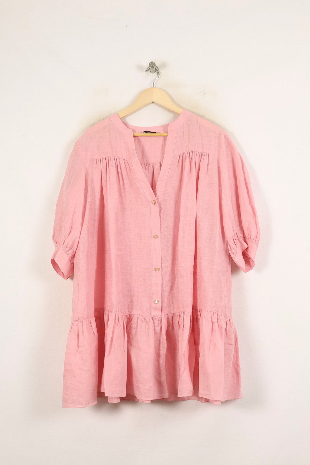 Robe Courte Rose - Taille XL/42 de la marque Sandro | PARAD56010 - Vendu par Paradigme - Image 2