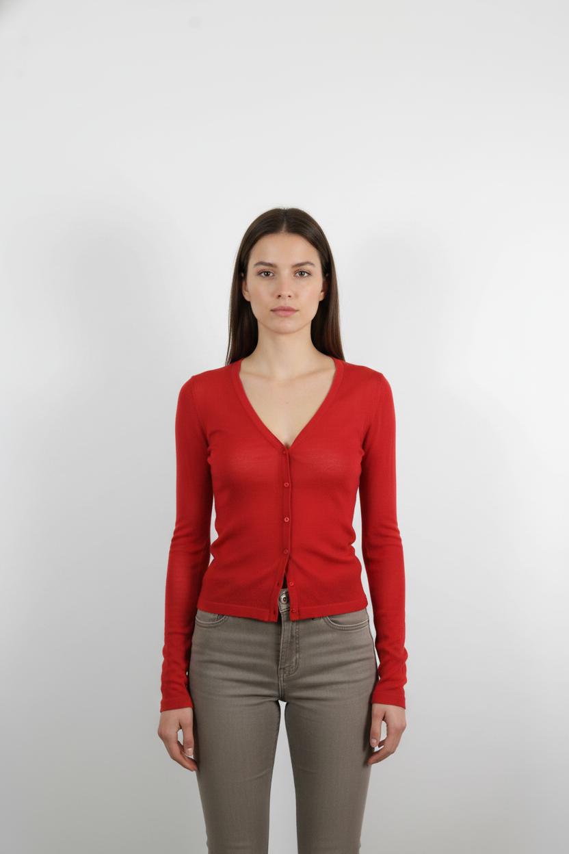 Cardigan Rouge - Taille M/38