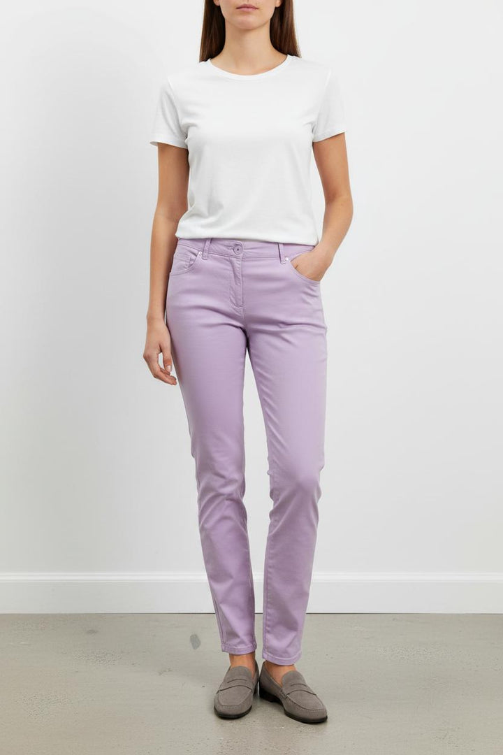 Pantalon Violet - Taille M/38 de la marque Caroll | PARAD56015 - Vendu par Paradigme - Image 1