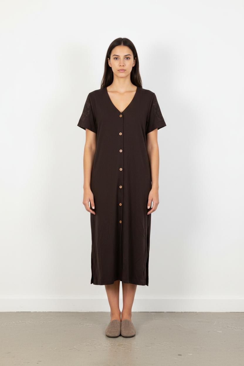 Robe Boutonnée Noire - Taille S/36