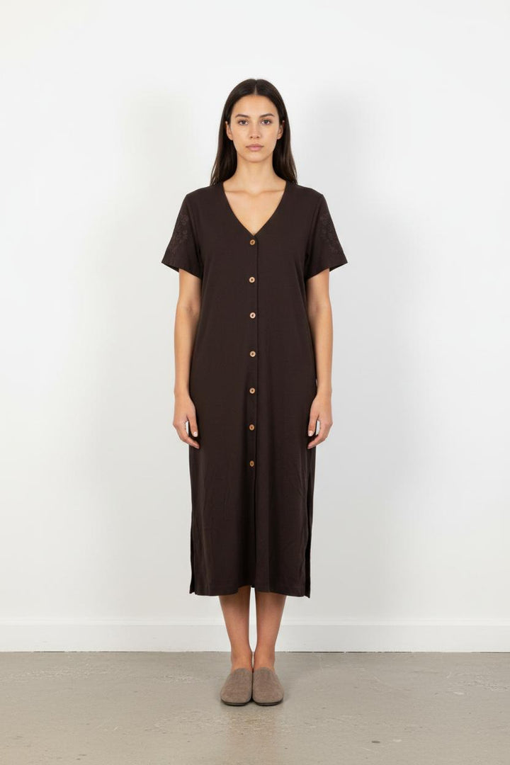 Robe Boutonnée Noire - Taille S/36