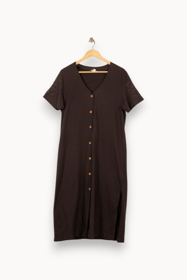 Robe Boutonnée Noire - Taille S/36 de la marque Louise Misha | PARAD56023 - Vendu par Paradigme - Image 2