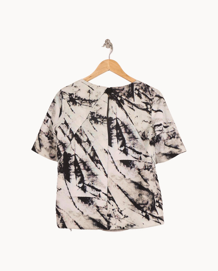 Tee-shirt Blanc et Noir - Taille S/36 de la marque FRNCH | PARAD56024 - Vendu par Paradigme - Image 4