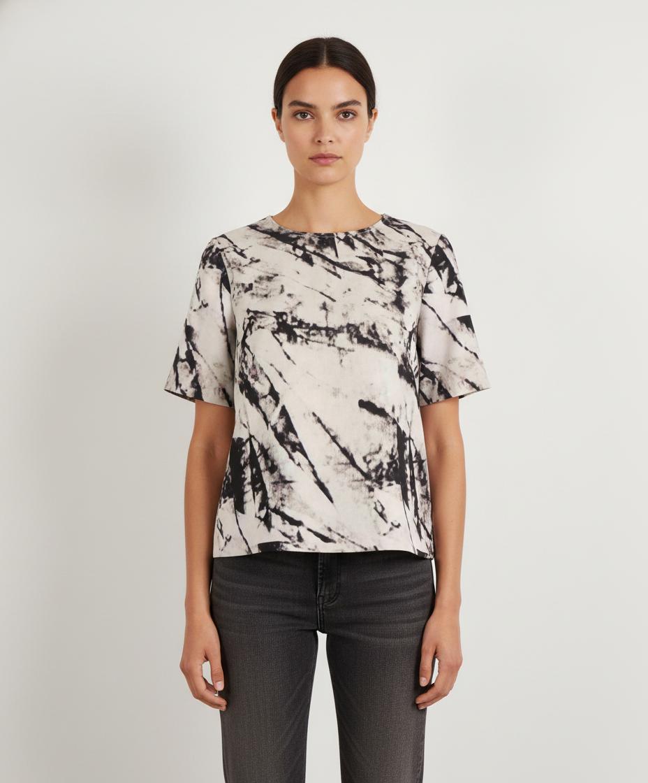 Tee-shirt Blanc et Noir - Taille S/36