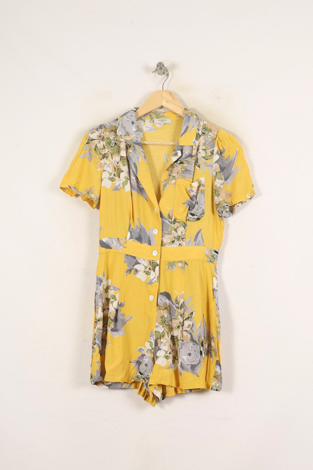 Combishort Jaune et Gris - Taille S/36 de la marque FRNCH | PARAD56030 - Vendu par Paradigme - Image 2