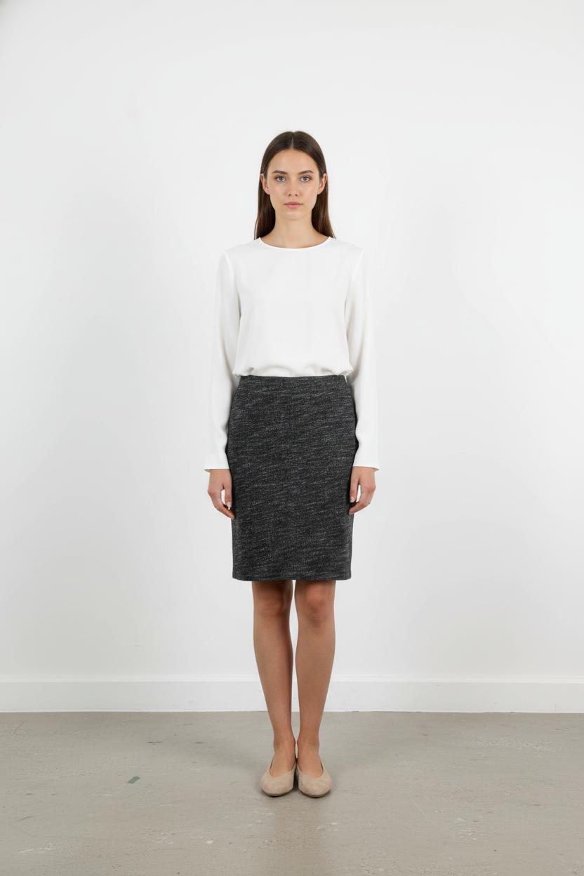 Jupe Crayon Grise - Taille M/38