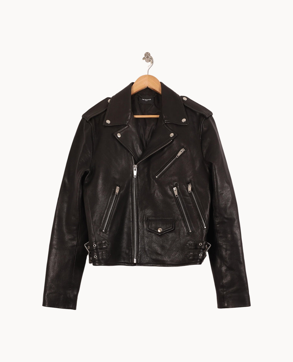 Perfecto Noir - Taille M/38 de la marque The Kooples | PARAD56033 - Vendu par Paradigme - Image 2