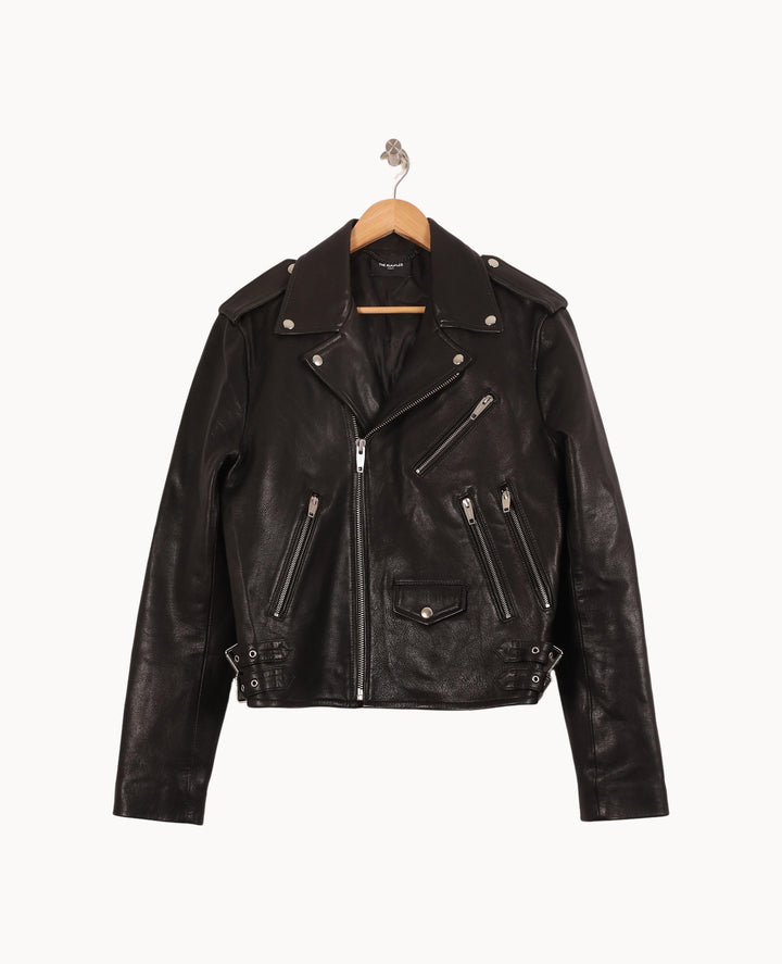 Perfecto Noir - Taille M/38 de la marque The Kooples | PARAD56033 - Vendu par Paradigme - Image 2