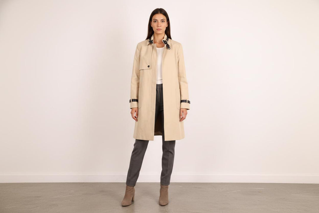 Trench Beige et Noir - Taille M/38