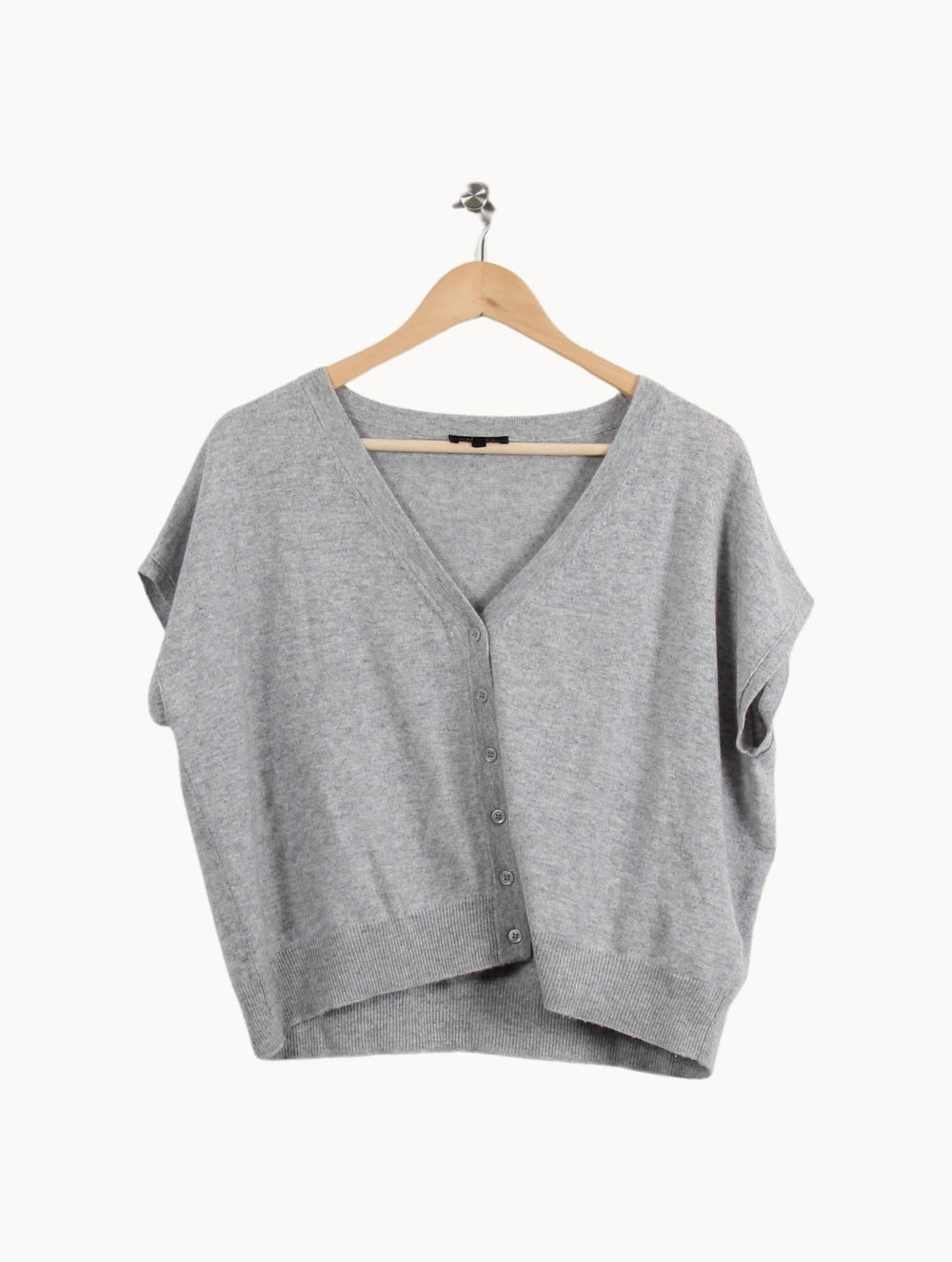 Cardigan Gris - Taille XS/34 de la marque Caroll | PARAD56043 - Vendu par Paradigme - Image 2