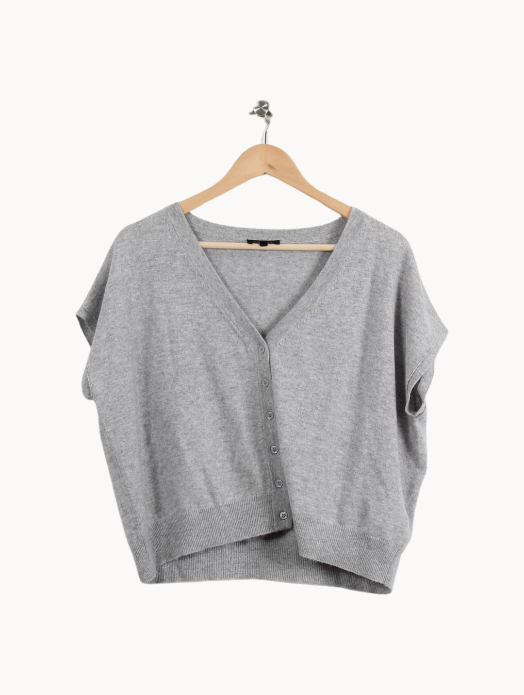 Cardigan Gris - Taille XS/34 de la marque Caroll | PARAD56043 - Vendu par Paradigme - Image 2