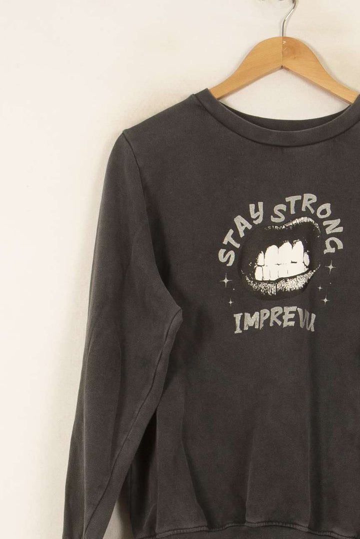 Sweatshirt Noir - Taille XS/34 de la marque Imprevu | PARAD56048 - Vendu par Paradigme - Image 3