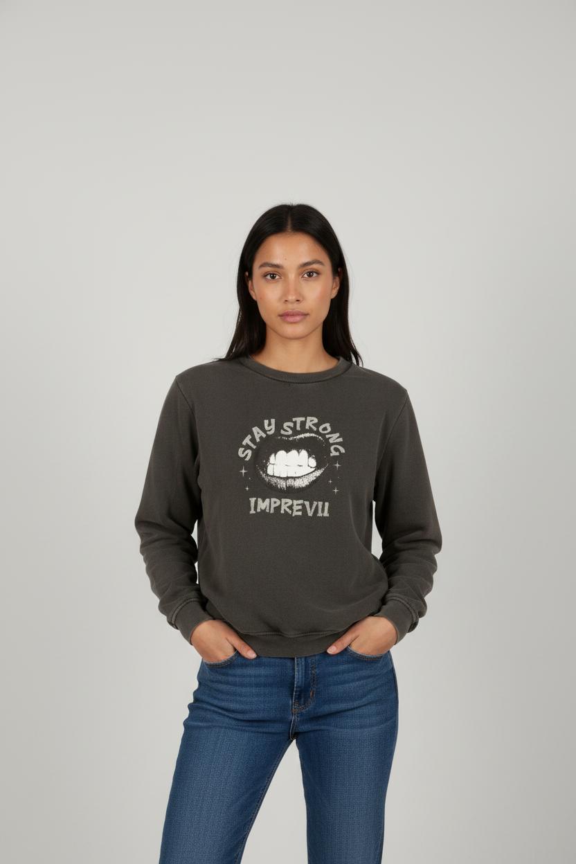 Sweatshirt Noir - Taille XS/34