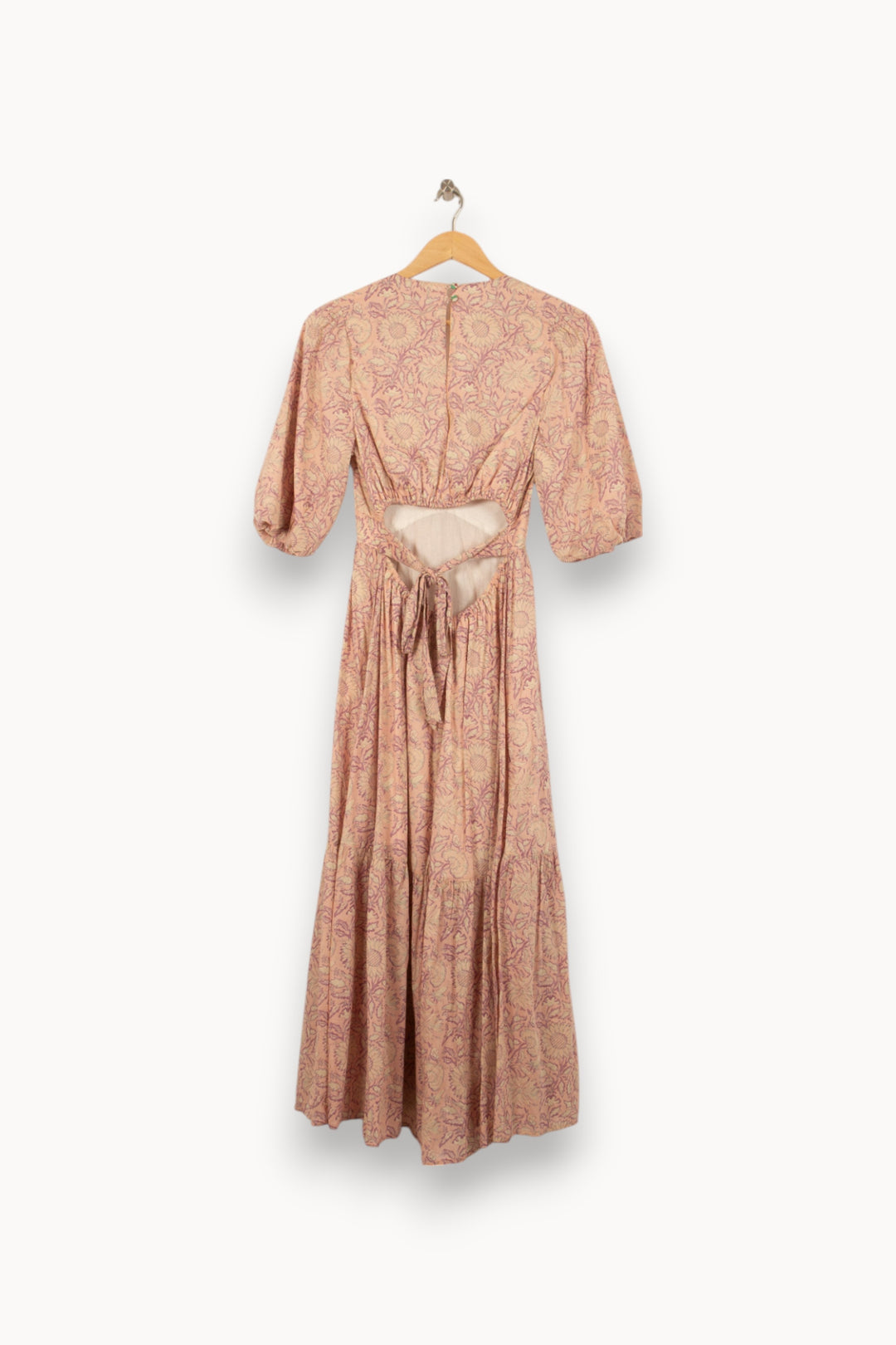 Robe Midi Rose et Beige - Taille S/36 de la marque Louise Misha | PARAD56051 - Vendu par Paradigme - Image 4