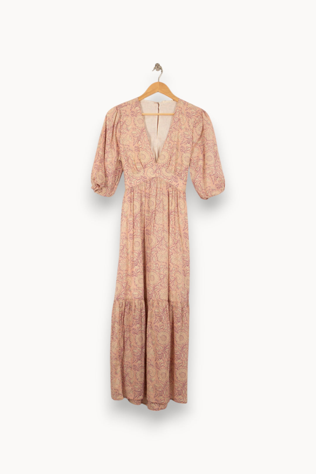 Robe Midi Rose et Beige - Taille S/36 de la marque Louise Misha | PARAD56051 - Vendu par Paradigme - Image 2