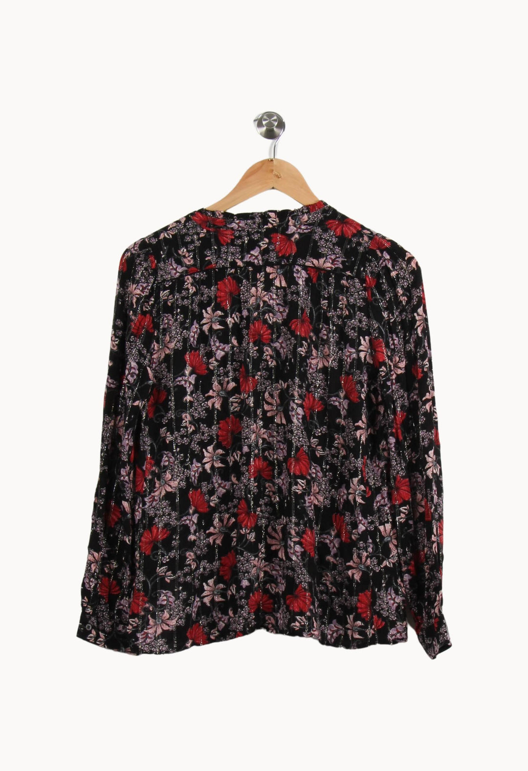 Blouse Noire et Rouge - Taille XS/34 de la marque ba&sh | PARAD56053 - Vendu par Paradigme - Image 4