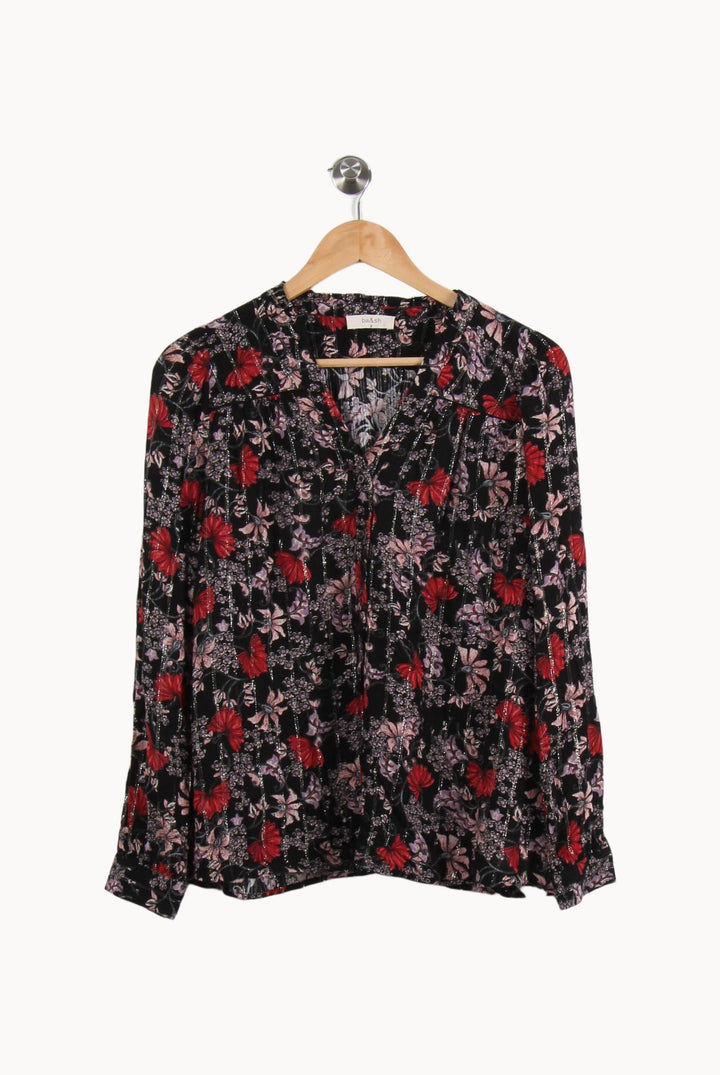 Blouse Noire et Rouge - Taille XS/34 de la marque ba&sh | PARAD56053 - Vendu par Paradigme - Image 2