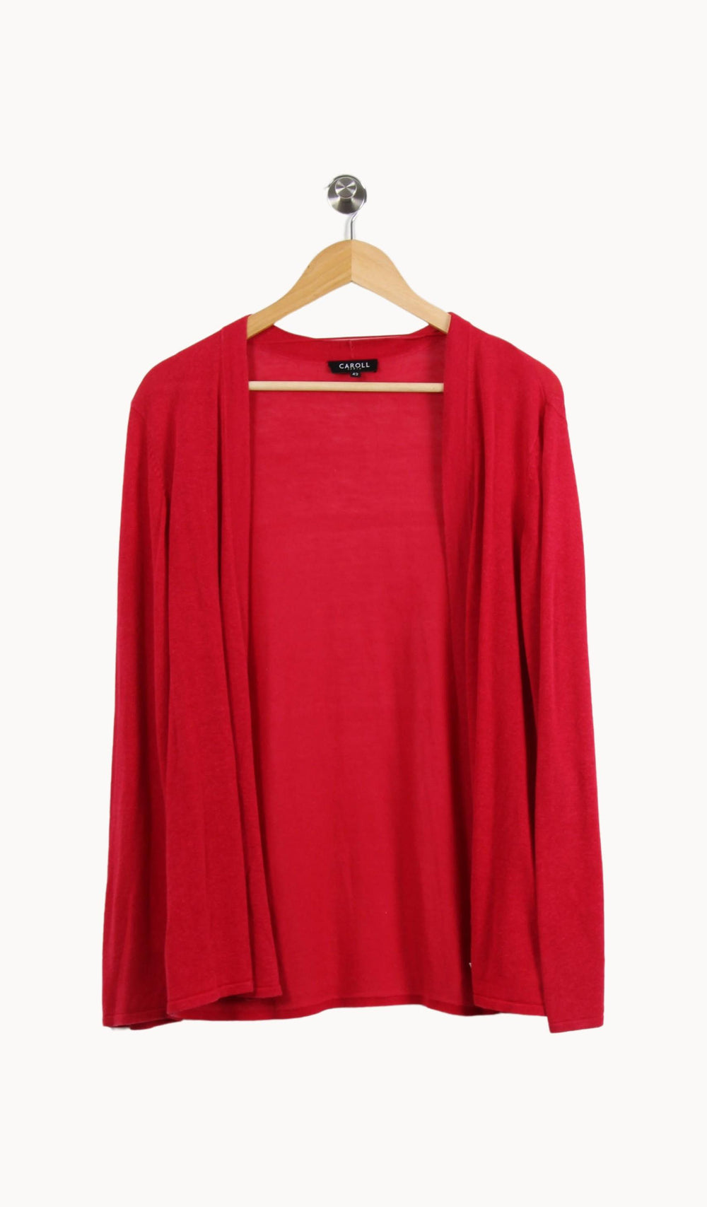 Cardigan Rouge - Taille XL/42 de la marque Caroll | PARAD56055 - Vendu par Paradigme - Image 2