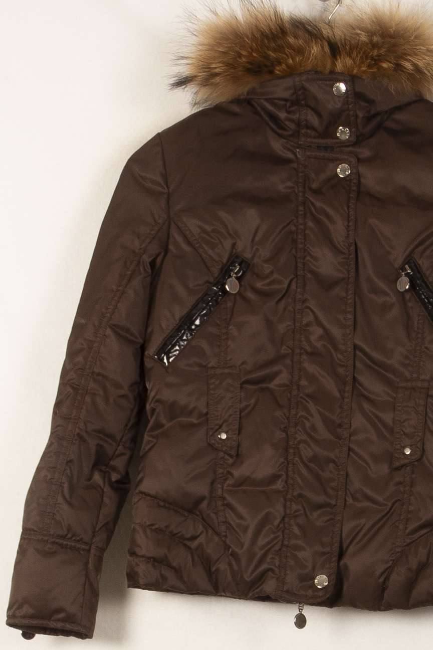 Doudoune Courte Marron - Taille S/36 de la marque Moncler | PARAD56064 - Vendu par Paradigme - Image 3