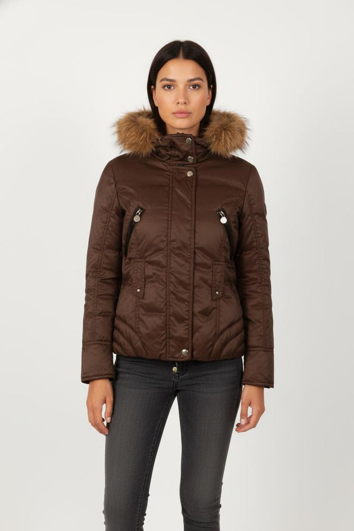 Doudoune Courte Marron - Taille S/36