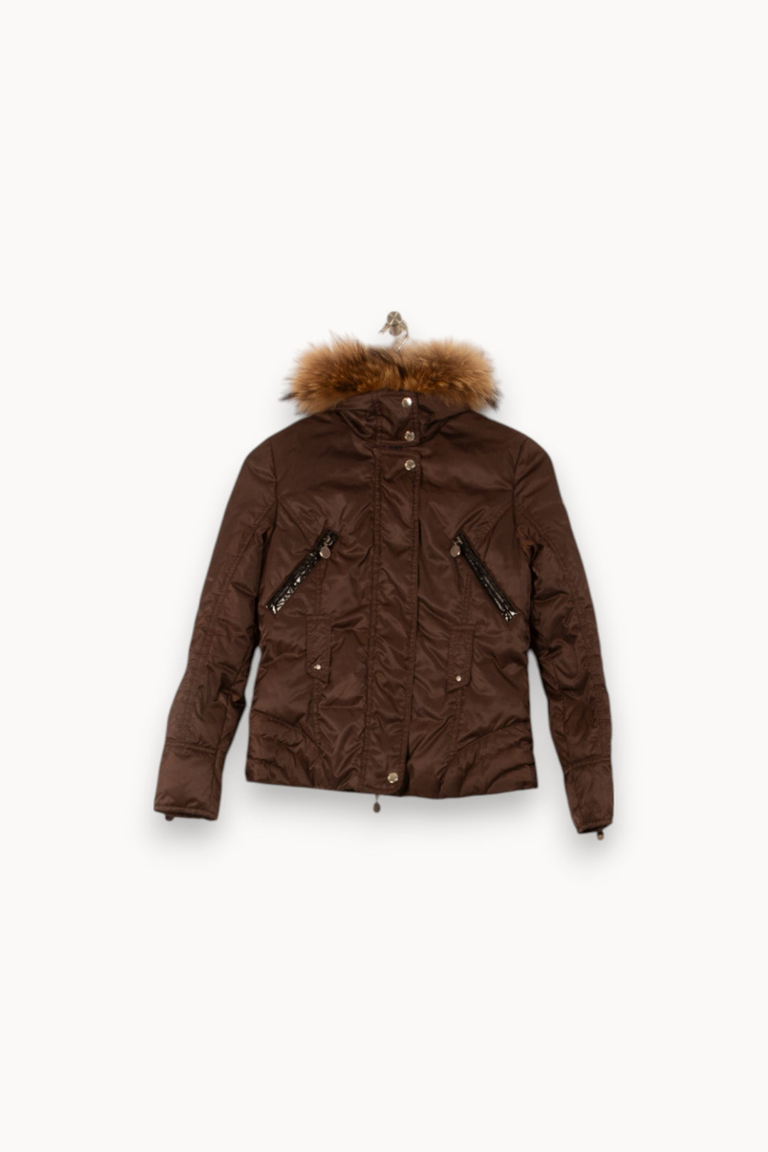 Doudoune Courte Marron - Taille S/36 de la marque Moncler | PARAD56064 - Vendu par Paradigme - Image 2