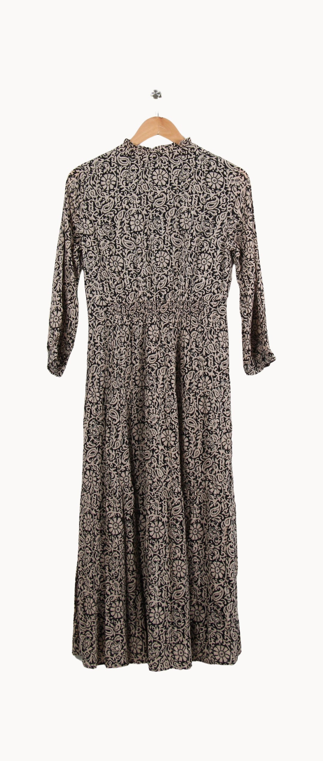 Robe Midi Beige et Noire - Taille S/36 de la marque Maison 123 | PARAD56071 - Vendu par Paradigme - Image 4