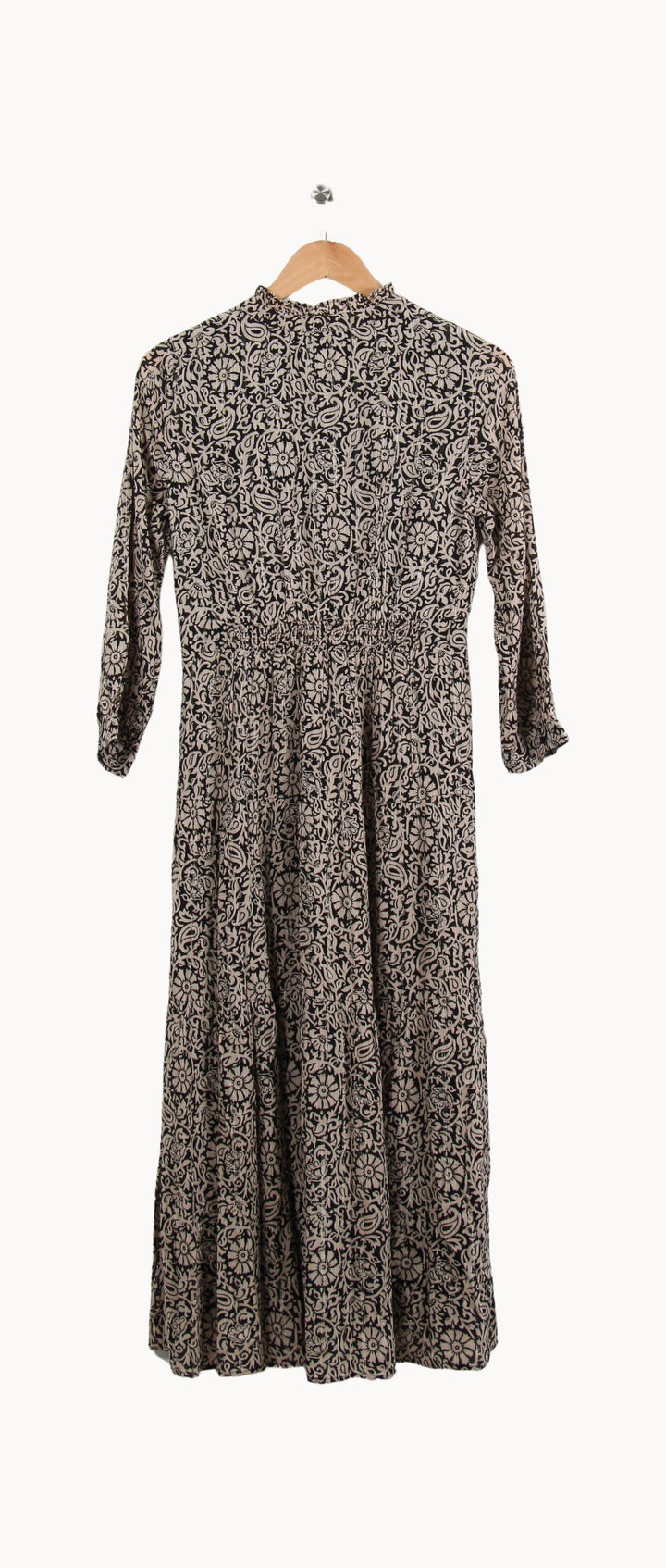 Robe Midi Beige et Noire - Taille S/36 de la marque Maison 123 | PARAD56071 - Vendu par Paradigme - Image 4