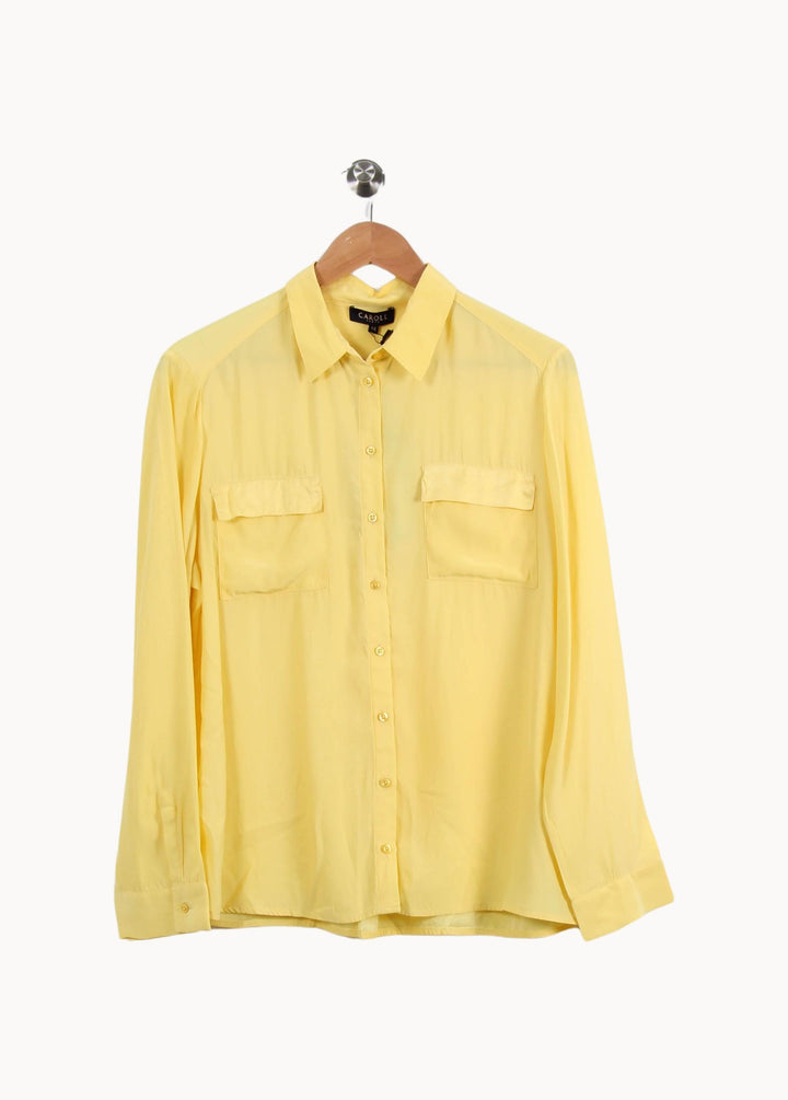 Chemise Jaune - Taille XXL/44 de la marque Caroll | PARAD56079 - Vendu par Paradigme - Image 2