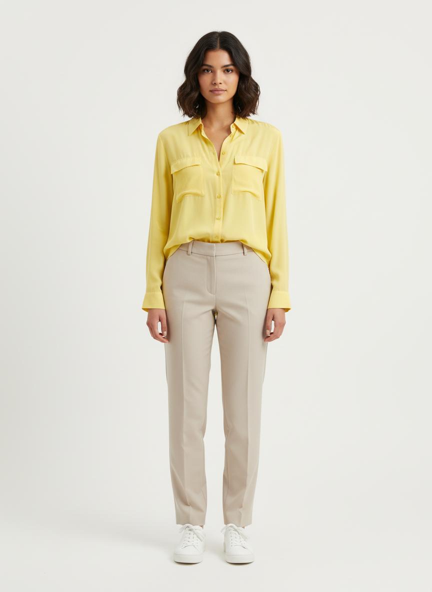 Chemise Jaune - Taille XXL/44 de la marque Caroll | PARAD56079 - Vendu par Paradigme - Image 1