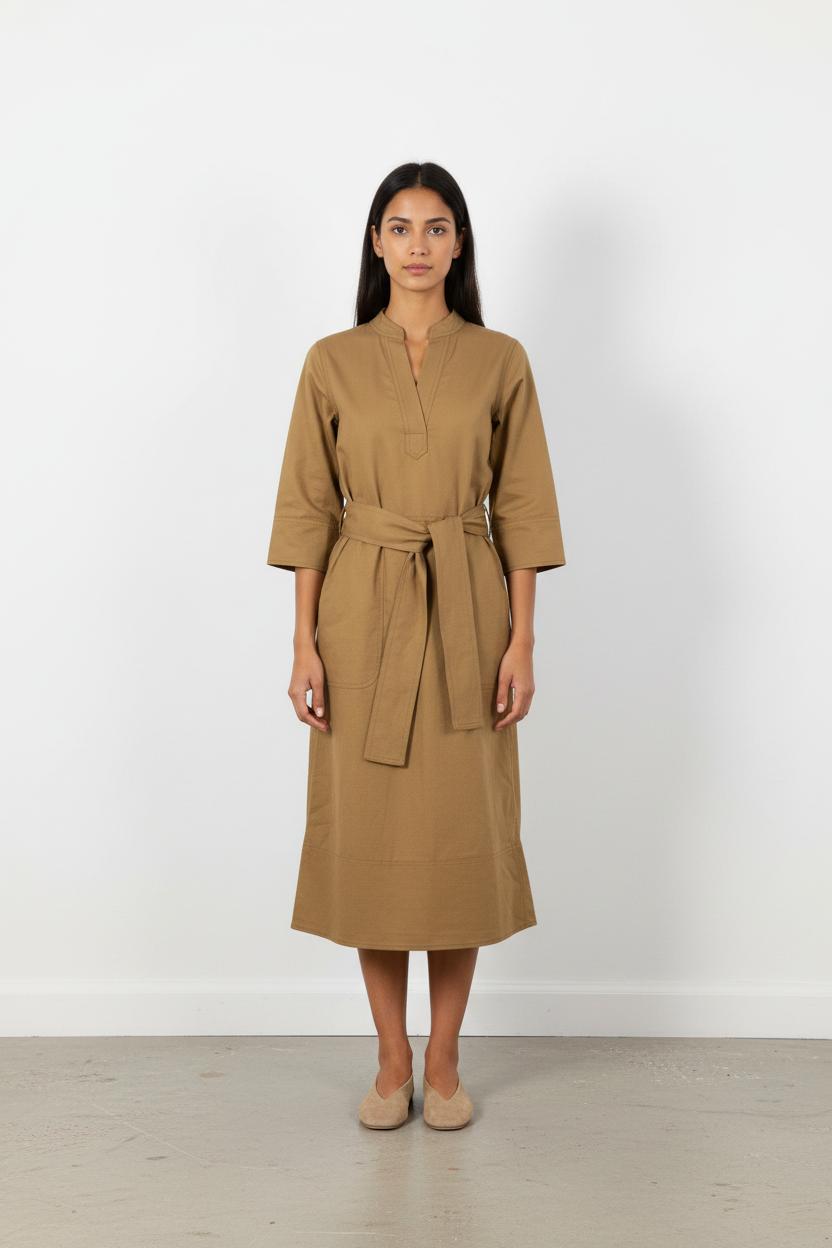Robe Midi Marron - Taille XS/34