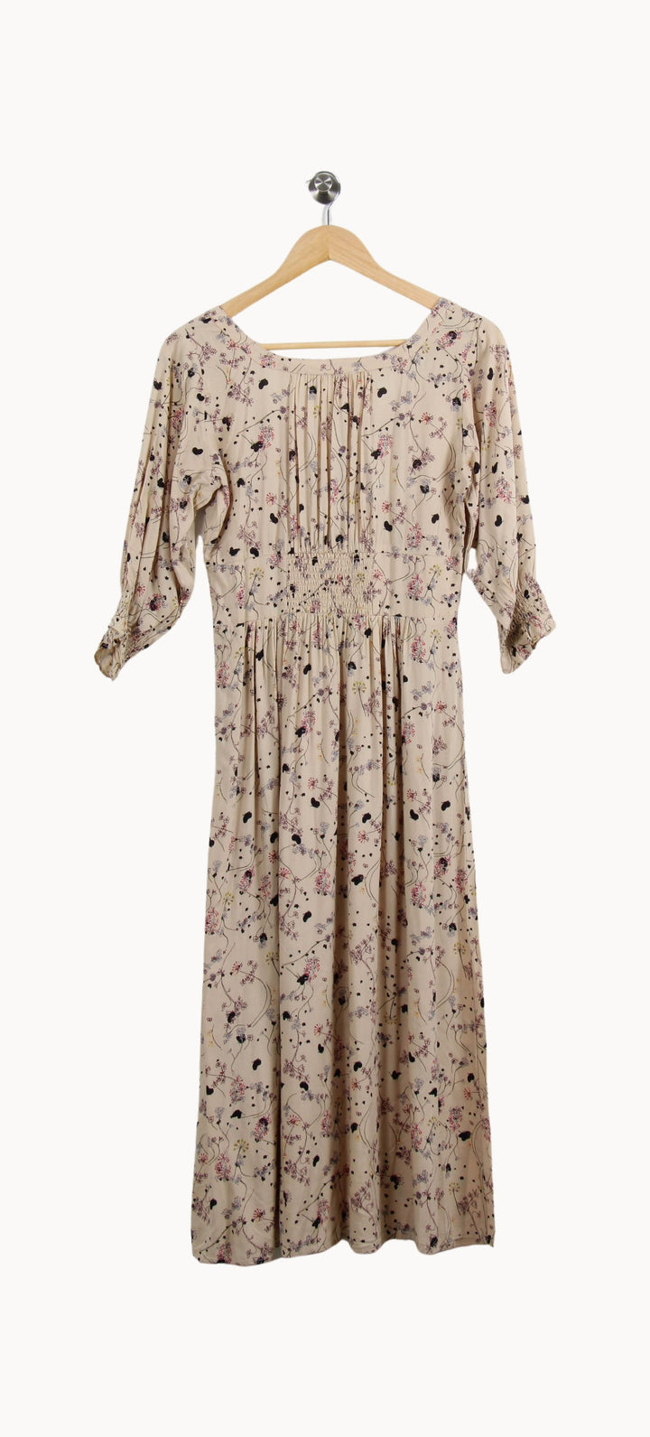 Robe Fleurie Beige - Taille XS/34 de la marque ba&sh | PARAD56084 - Vendu par Paradigme - Image 4
