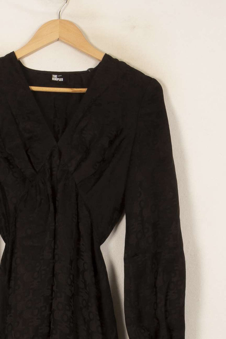 Robe Manches Longues Noire - Taille S/36 de la marque The Kooples | PARAD56088 - Vendu par Paradigme - Image 3