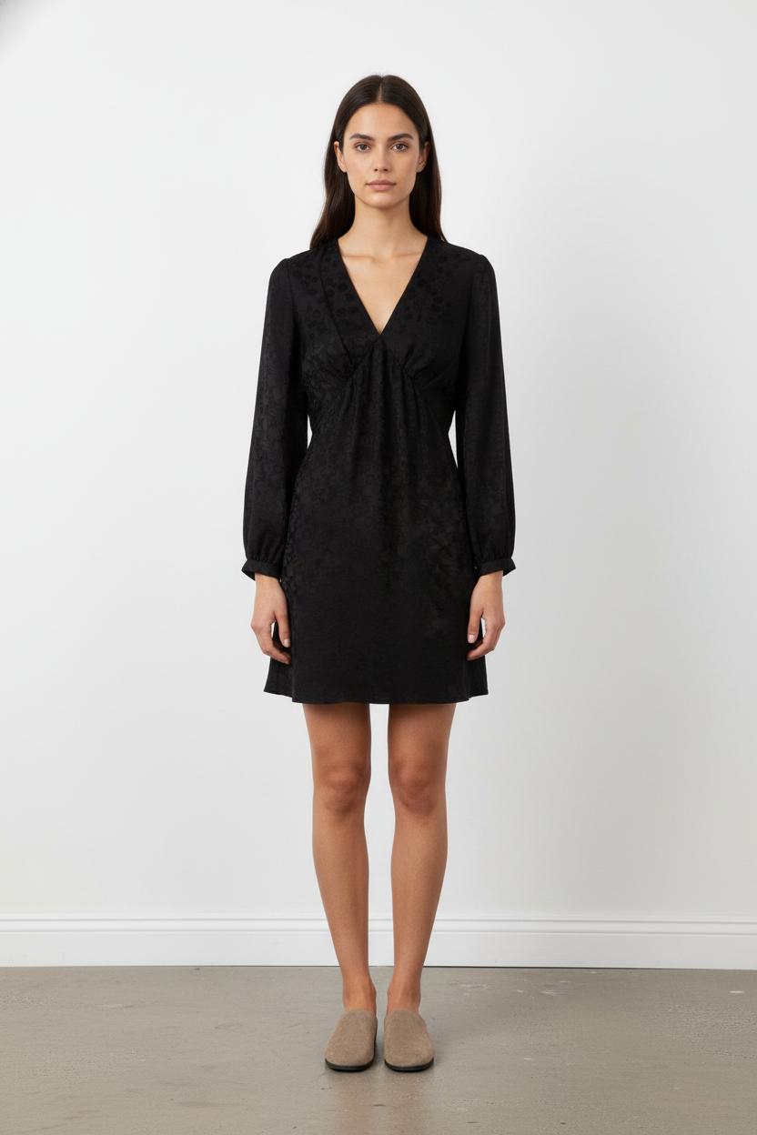 Robe Manches Longues Noire - Taille S/36