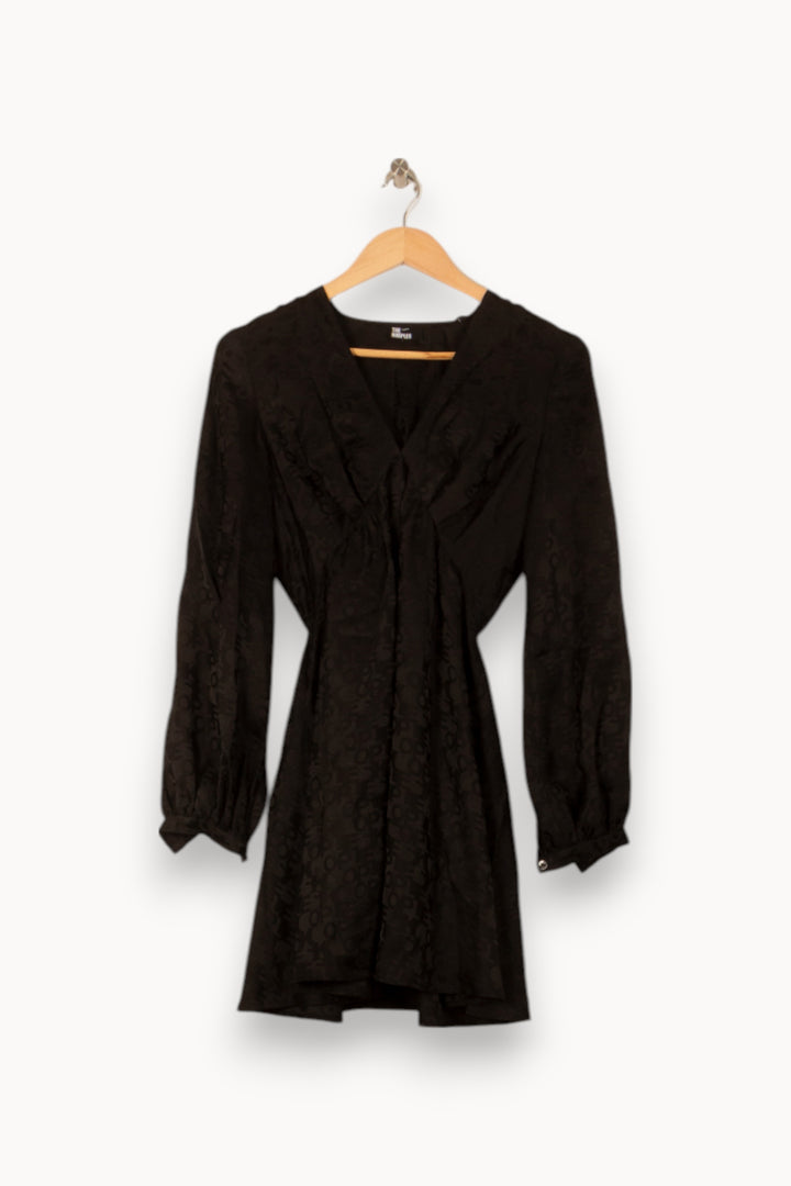Robe Manches Longues Noire - Taille S/36 de la marque The Kooples | PARAD56088 - Vendu par Paradigme - Image 2