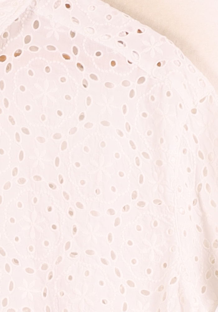 Chemise Brodée Blanche - Taille XL/42 de la marque Sézane | PARAD56091 - Vendu par Paradigme - Image 3