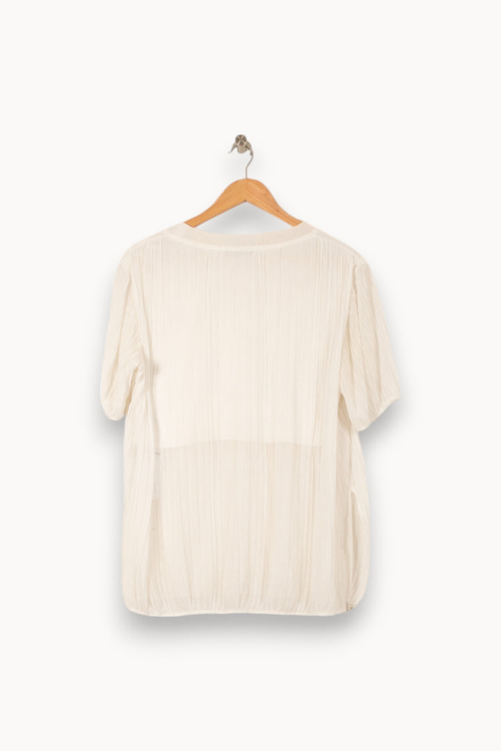 Blouse Blanche - Taille M/38 de la marque Sandro | PARAD56093 - Vendu par Paradigme - Image 4