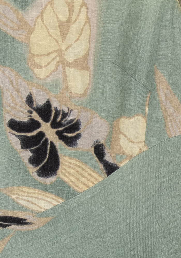 Robe Midi Verte et Beige - Taille XL/42 de la marque ZAPA | PARAD56101 - Vendu par Paradigme - Image 3