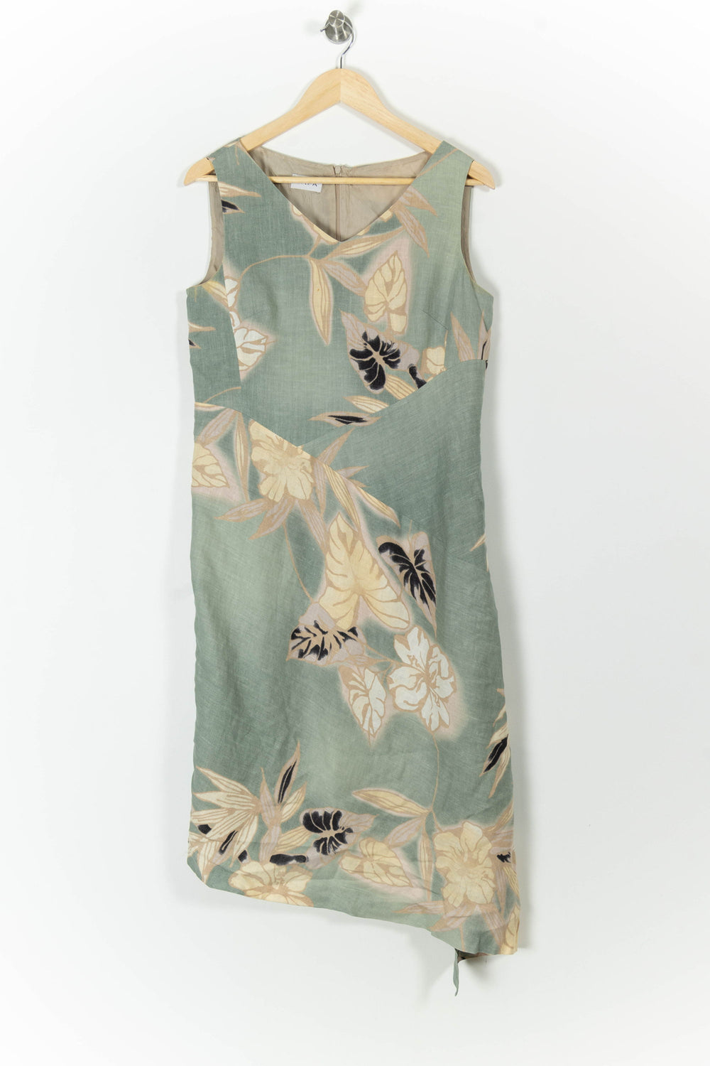 Robe Midi Verte et Beige - Taille XL/42 de la marque ZAPA | PARAD56101 - Vendu par Paradigme - Image 2