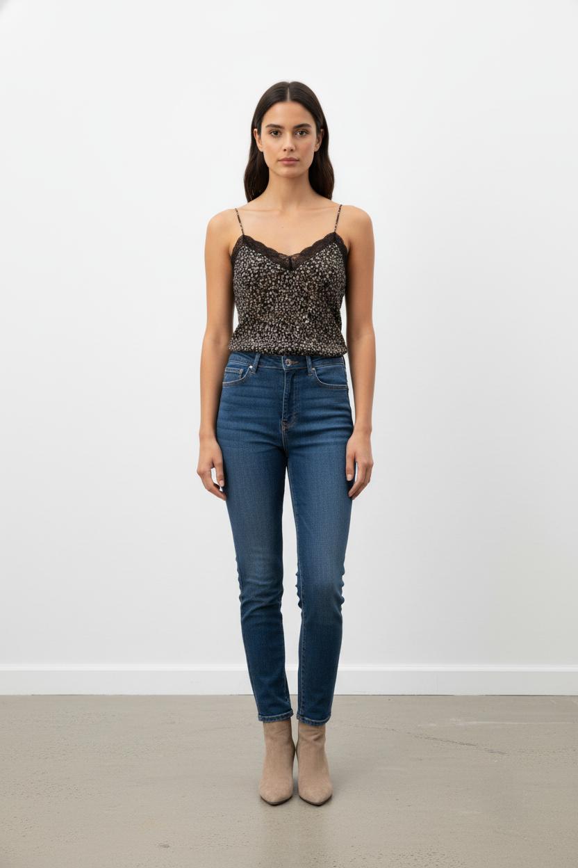 Caraco Noir et Blanc - Taille S/36