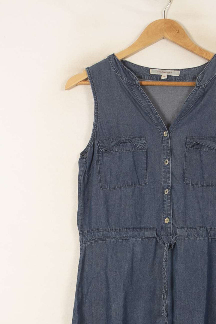 Robe Chemise Bleue - Taille S/36 de la marque La Fée Maraboutée | PARAD56103 - Vendu par Paradigme - Image 3