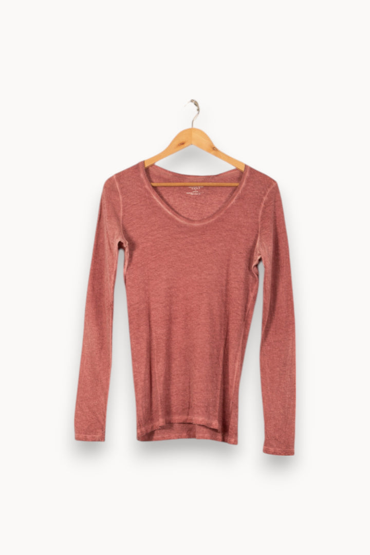 Tee-shirt Manches Longues Rose - Taille L/40 de la marque Majestic Filatures | PARAD56105 - Vendu par Paradigme - Image 2