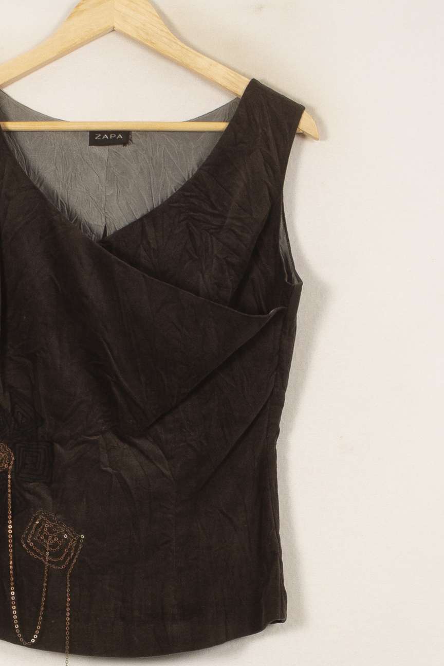 Débardeur Marron - Taille XL/42 de la marque ZAPA | PARAD56113 - Vendu par Paradigme - Image 3