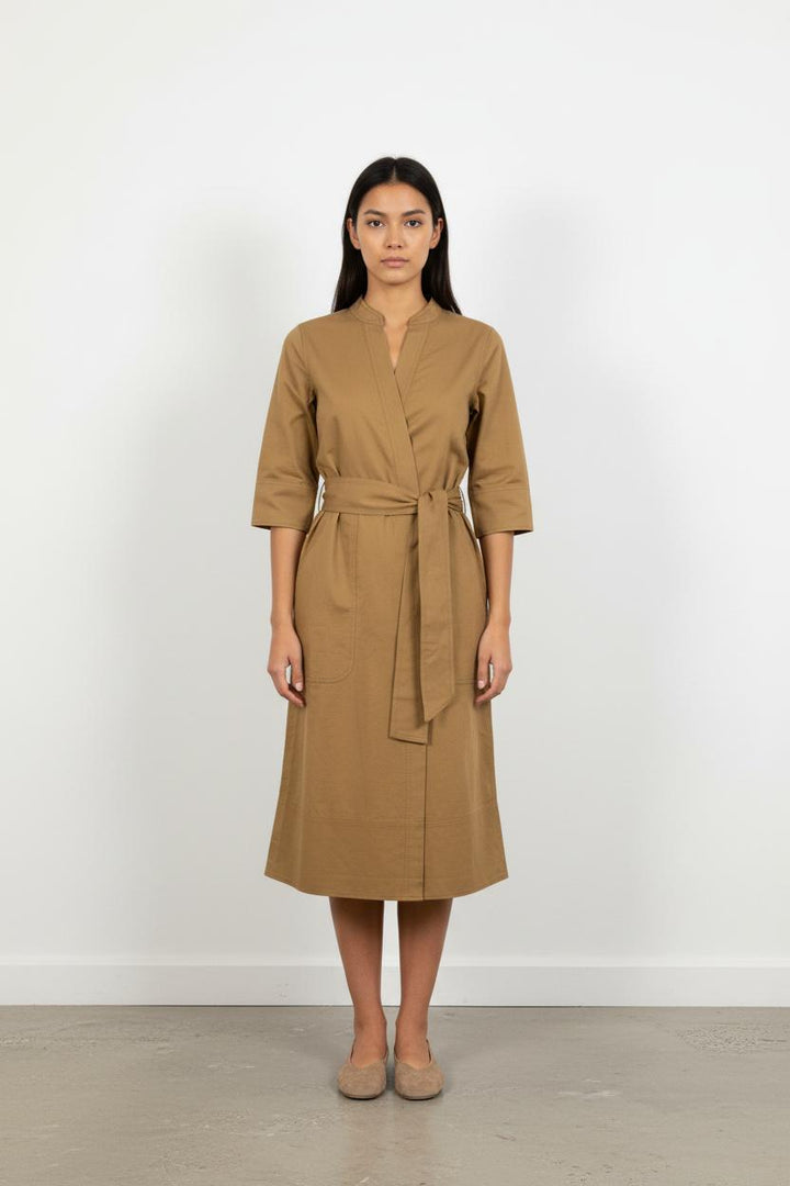 Robe Midi Marron - Taille XS/34