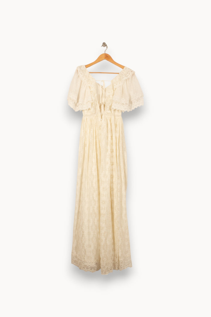Robe Longue Blanche - Taille S/36 de la marque Louise Misha | PARAD56127 - Vendu par Paradigme - Image 4
