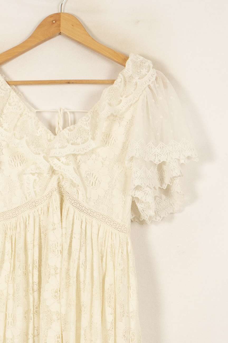 Robe Longue Blanche - Taille S/36 de la marque Louise Misha | PARAD56127 - Vendu par Paradigme - Image 3